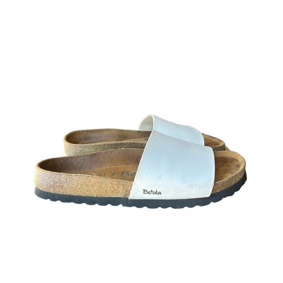 Betula Women’s Size 10.5 EU 41 White Birko-Flor Sandals - Picture 6 of 10